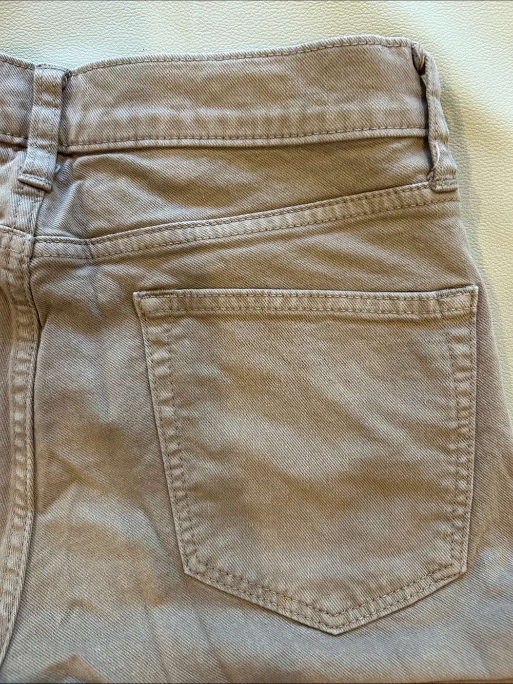J. Crew Skinny Jeans in Light Taupe